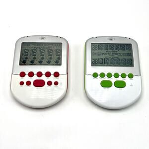 Radica Big Screen Poker + Blackjack 2 Handheld Electronic Games Backlit Lighted